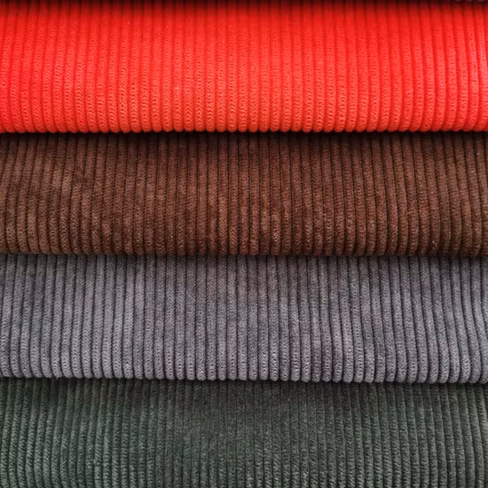 Upholstery 6W Corduroy Fabric Print 8 Wale Fabric for Bag