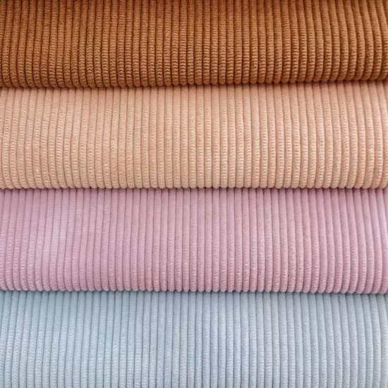Upholstery 6W Corduroy Fabric Print 8 Wale Fabric for Bag