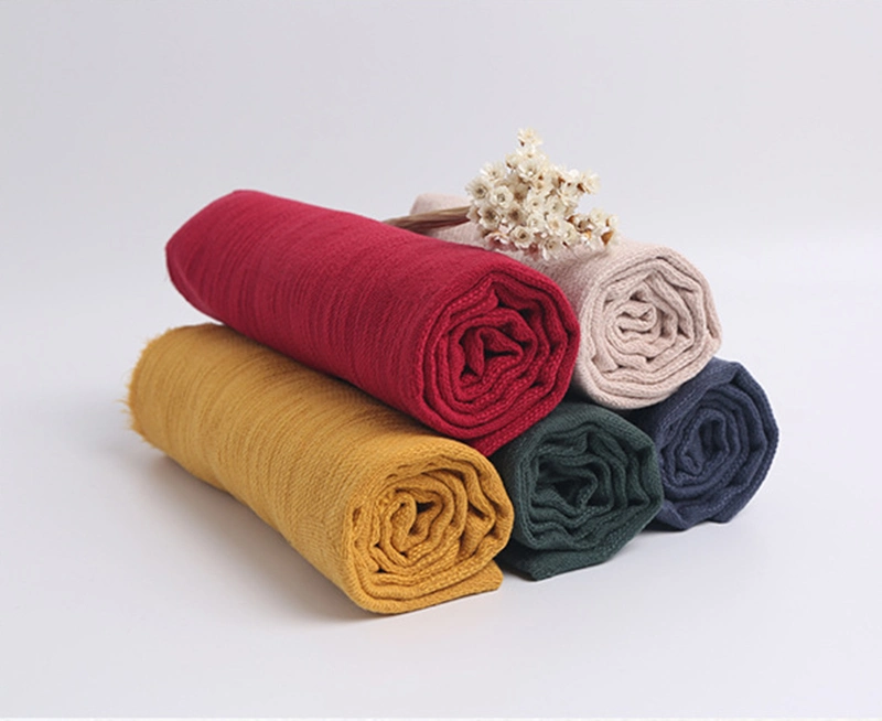 50%Cotton 15%Linen 35%Rayon Jacquard Solid Dyed Fabric for Shirt Skirt Dress Slacks Fabric